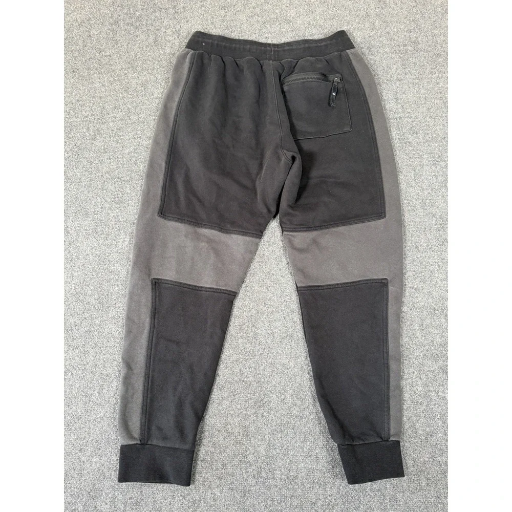 Nike Sportswear Air Jogger Mens Large Black Gray Fleece Pants DR8949-011